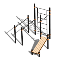 Спортивный комплекс воркаут ВС-98 в Краснодаре Спортивный комплекс воркаут ВС-98 в Краснодаре