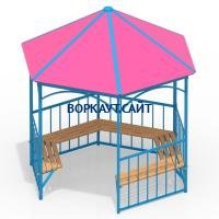 Беседка с лавками МАФ 4120 в Краснодаре