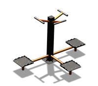 Уличный тренажер "Твистер тройной" УТ337 в Краснодаре