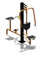 Уличный тренажер "Жим от груди Вело" УТ321 в Краснодаре