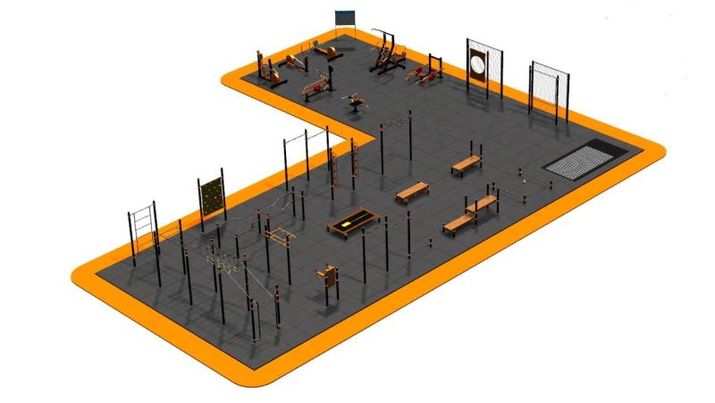 Дизайн проект спортплощадки Угловая в Краснодаре