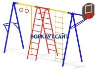 Гимнастический комплекс с баскетбольным щитом МАФ 3001 в Краснодаре