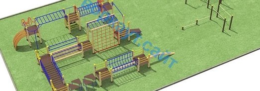 Проект спортплощадки с полосой препятствий в Краснодаре