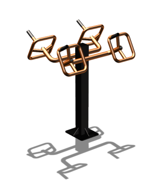 Уличный тренажер  "Штурвал двойной"  УТ201 в Краснодаре