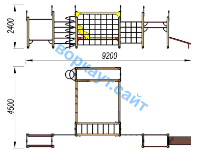 Детский спортивный комплекс ДСК 3102 в Краснодаре