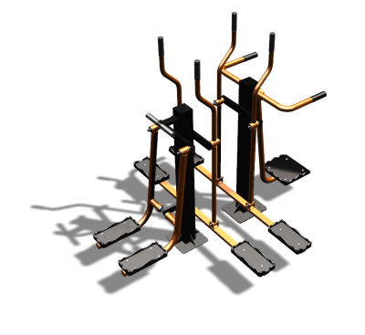 Уличный тренажер "Шпагат Маятник Лыжник двойной" УТ335 в Краснодаре