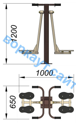 Уличный тренажер "Маятник" УТ 004 в Краснодаре