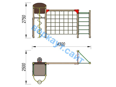 Детский спортивный комплекс Игровой ДСК 3111 в Краснодаре Детский спортивный комплекс Игровой ДСК 3111 в Краснодаре