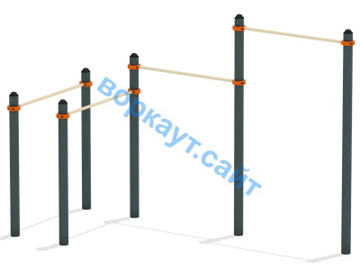 Турник двойной с брусьями ВС-17 в Краснодаре