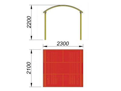 Навес судейский МАФ 4004 в Краснодаре