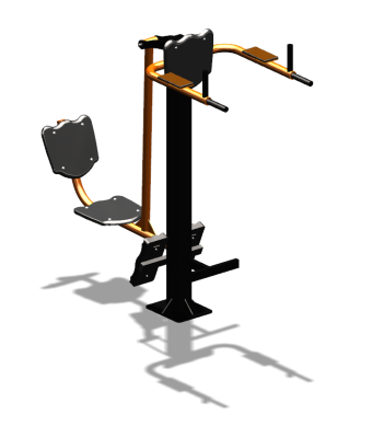 Уличный тренажер "Жим ногами Брусья Пресс" УТ329 в Краснодаре