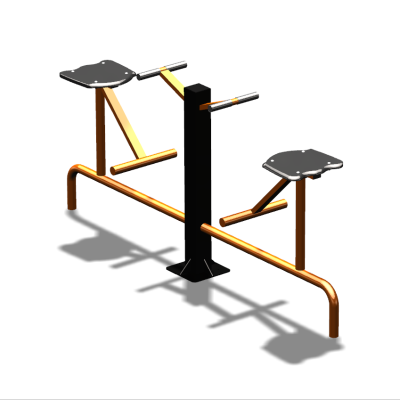 Уличный тренажер  "Твистер сидя двойной"   УТ216 в Краснодаре