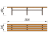 Двухметровая лавочка без спинки 2 м МАФ 1602 в Краснодаре