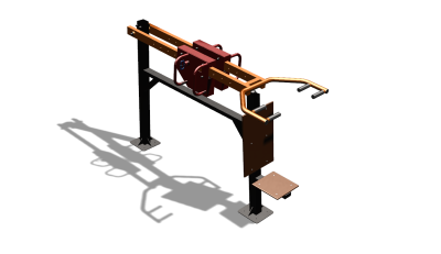 Силовой уличный тренажер  "Жим сидя"  УТ412 в Краснодаре