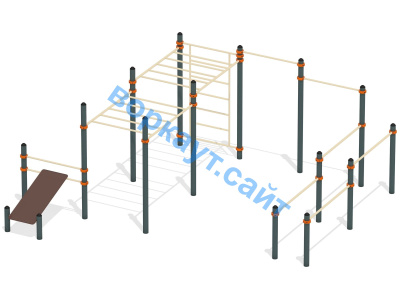 Спортивный комплекс воркаут ВС-50 в Краснодаре