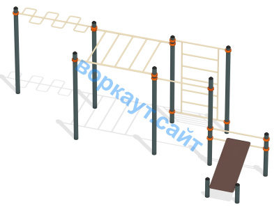 Спортивный комплекс воркаут ВС-45 в Краснодаре