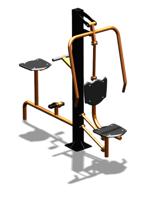 Уличный тренажер "Жим от груди Вело" УТ321 в Краснодаре