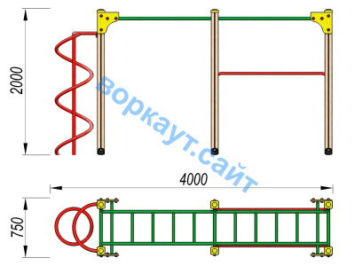 Детский спортивный комплекс ДСК 3104 в Краснодаре