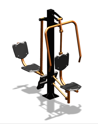 Уличный тренажер "Жим от груди Жим ногами" УТ304 в Краснодаре