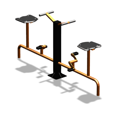 Уличный тренажер  "Вело двойной"   УТ211 в Краснодаре