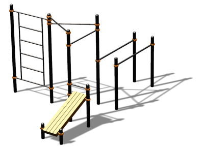 Спортивный комплекс воркаут ВС-140 в Краснодаре