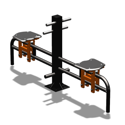 Уличный тренажер  "Каталка двойная"   УТ215 в Краснодаре
