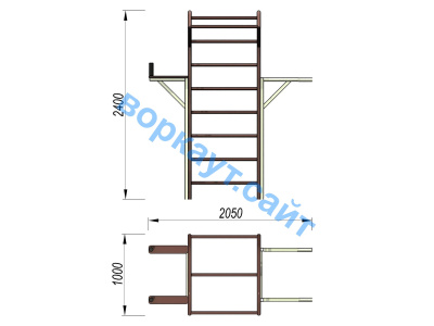 Детский спортивный комплекс 3 в 1 ДСК 3103 в Краснодаре