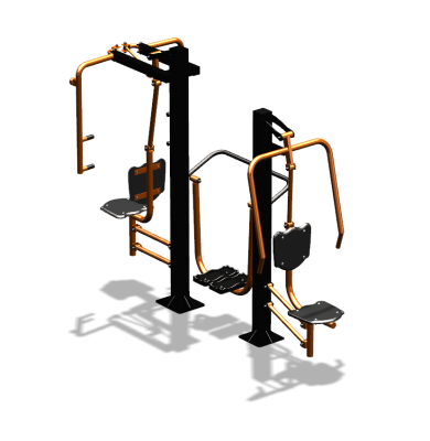 Уличный тренажер "Жим от себя Шагомер Баттерфляй" УТ303 в Краснодаре