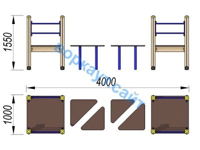 Детский спортивный комплекс Мостик ДСК 3114 в Краснодаре