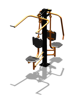 Уличный тренажер "Жим от груди Верхняя тяга" УТ314 в Краснодаре