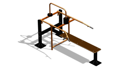 Силовой уличный тренажер  "Горизонтальный жим"  УТ402 в Краснодаре