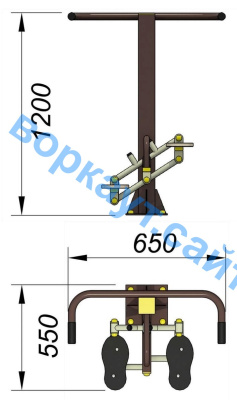 Уличный тренажер "Балансир" УТ 007 в Краснодаре