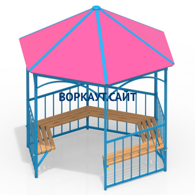 Беседка с лавками МАФ 4120 в Краснодаре