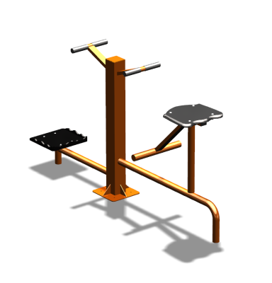 Уличный тренажер "Твистер стоя Твистер сидя" УТ323 в Краснодаре