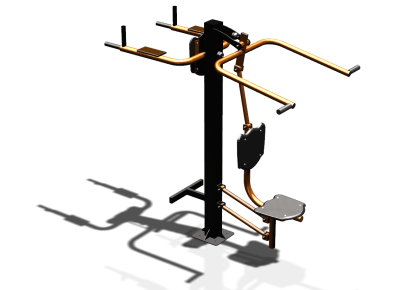 Уличный тренажер "Верхняя тяга Брусья Пресс" УТ339 в Краснодаре