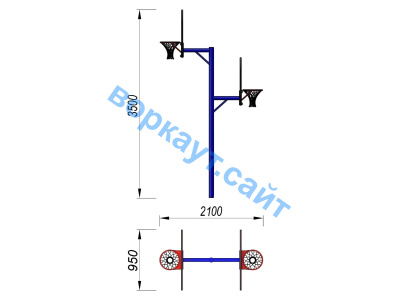 Баскетбольный щит двойной СИО 3511 в Краснодаре