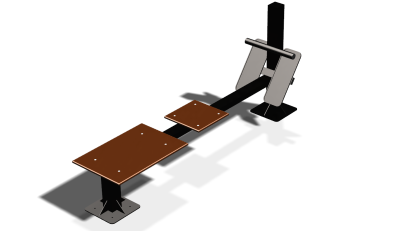 Силовой уличный тренажер  "Скамья для пресса"  УТ415 в Краснодаре